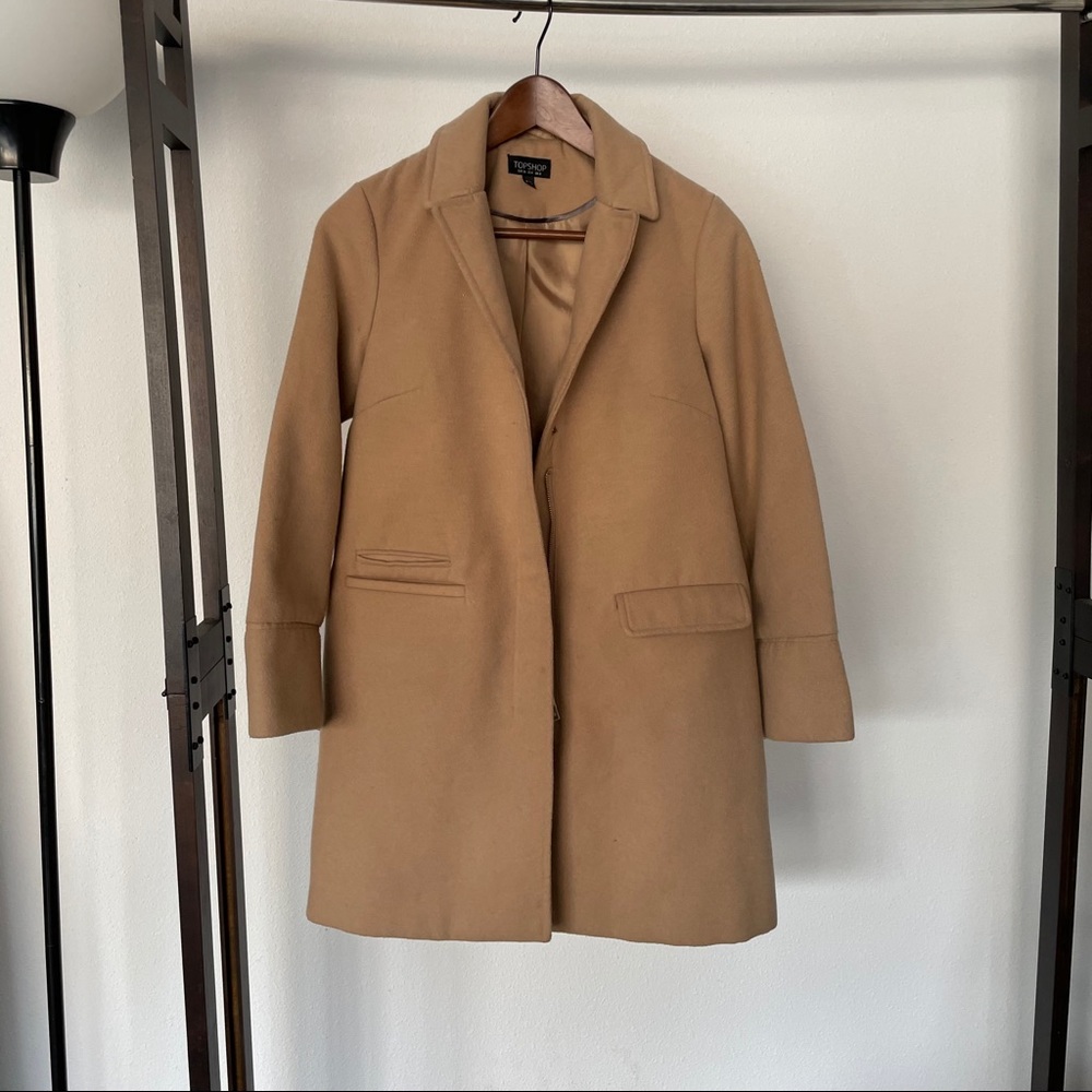 Topshop Camel Coat